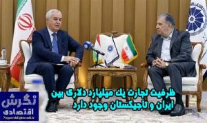 ظرفیت تجارت یک میلیارد دلاری بین ایران و تاجیکستان وجود دارد