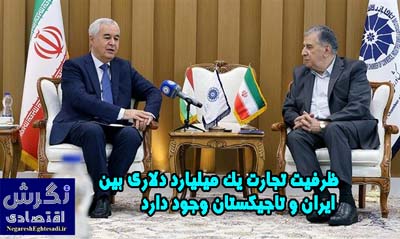 ظرفیت تجارت یک میلیارد دلاری بین ایران و تاجیکستان وجود دارد