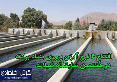 افتتاح 4 طرح آبزی پروری بنیاد برکت در هشتمین نمایشگاه شیلات