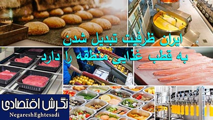 ایران ظرفیت تبدیل شدن به قطب غذایی منطقه را دارد