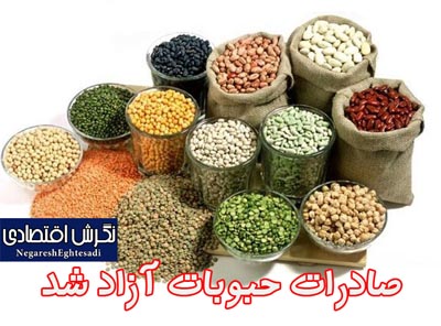 صادرات حبوبات آزاد شد