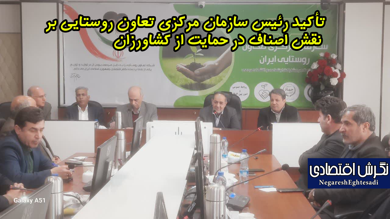تأکید رئیس سازمان مرکزی تعاون روستایی بر نقش اصناف در حمایت از کشاورزان