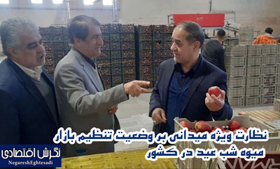 نظارت ویژه میدانی بر وضعیت تنظیم بازار میوه شب عید در کشور