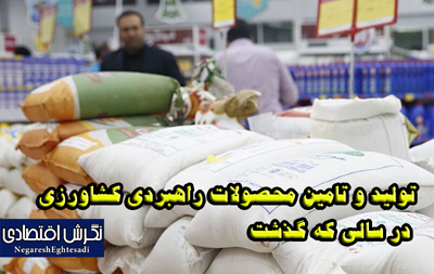 تولید و تامین محصولات راهبردی کشاورزی در سالی که گذشت