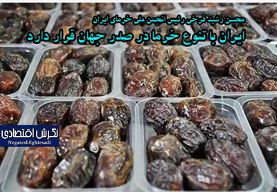 ایران با تنوع خرما در صدر جهان قرار دارد