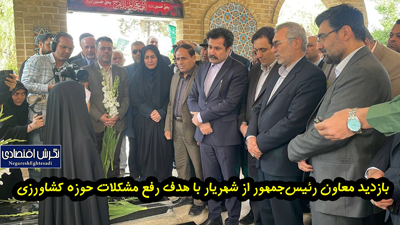 بازدید معاون رئیس‌جمهور از شهریار با هدف رفع مشکلات حوزه کشاورزی