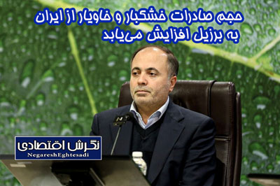 حجم صادرات خشکبار و خاویار از ایران به برزیل افزایش می‌یابد