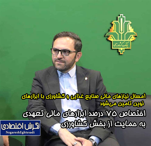 مسال نیازهای مالی صنایع غذایی و کشاورزی با ابزارهای نوین تامین می شود