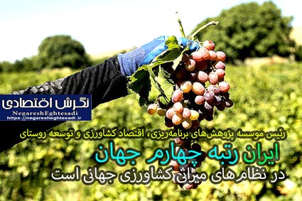 ایران رتبه چهارم جهان در نظام‌های میراثی کشاورزی جهانی است