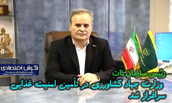 رئیس سازمان تات: وزارت جهاد کشاورزی در تأمین امنیت غذایی سرافراز شد