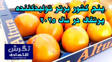 پنج کشور برتر تولیدکننده پرتقال در سال ۲۰۲۵