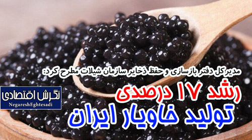 رشد ۱۷ درصدی تولید خاویار ایران