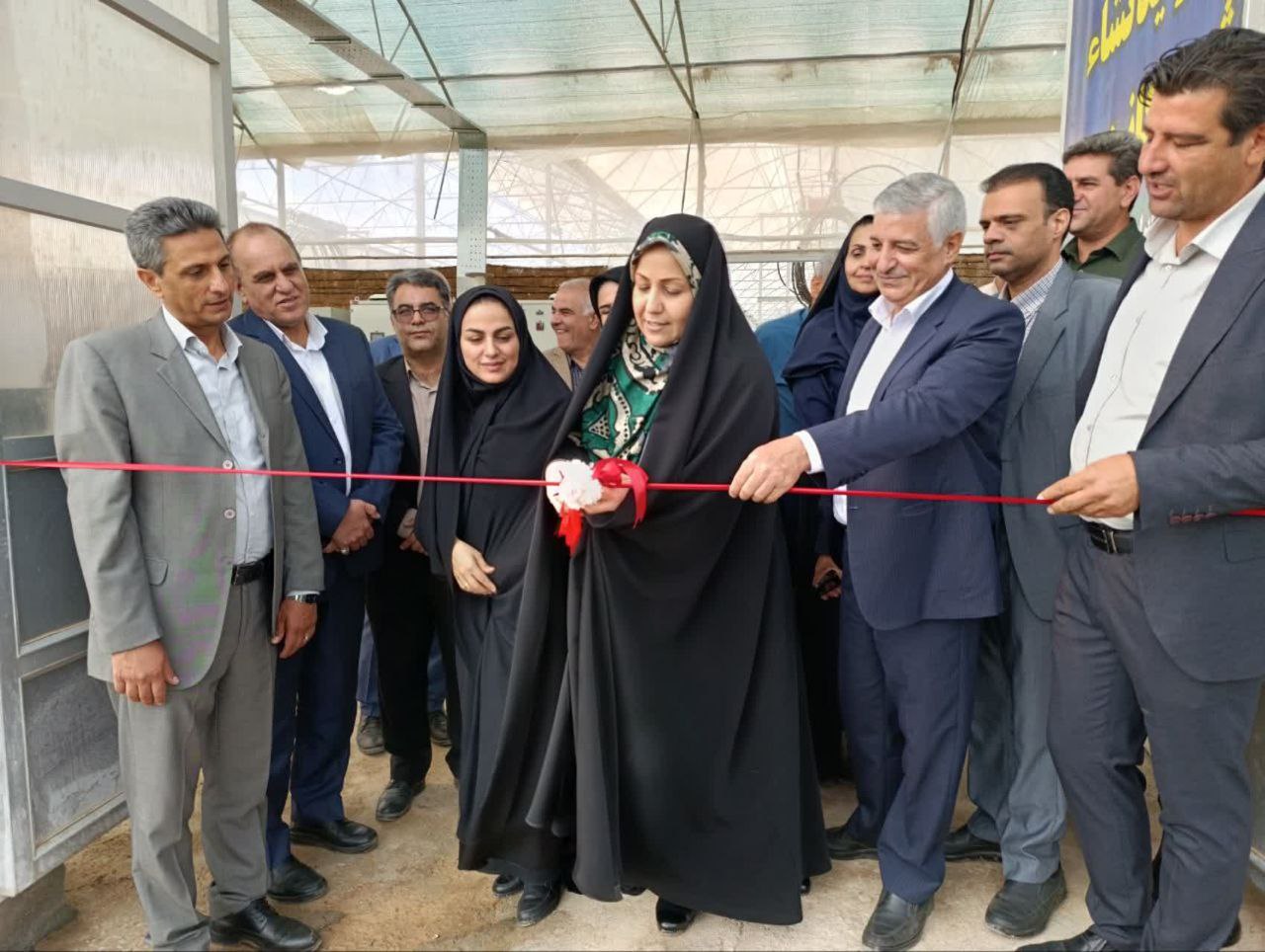 نخستین گلخانه تمام مکانیزه نشاء استان یزد به بهره‌برداری رسید