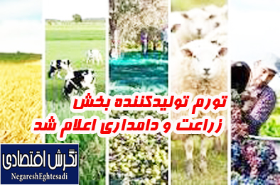 تورم تولیدکننده بخش زراعت و دامداری اعلام شد