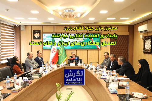 پایداری امنیت غذایی نیازمند تعمیق همکاری های ایران و فائو است