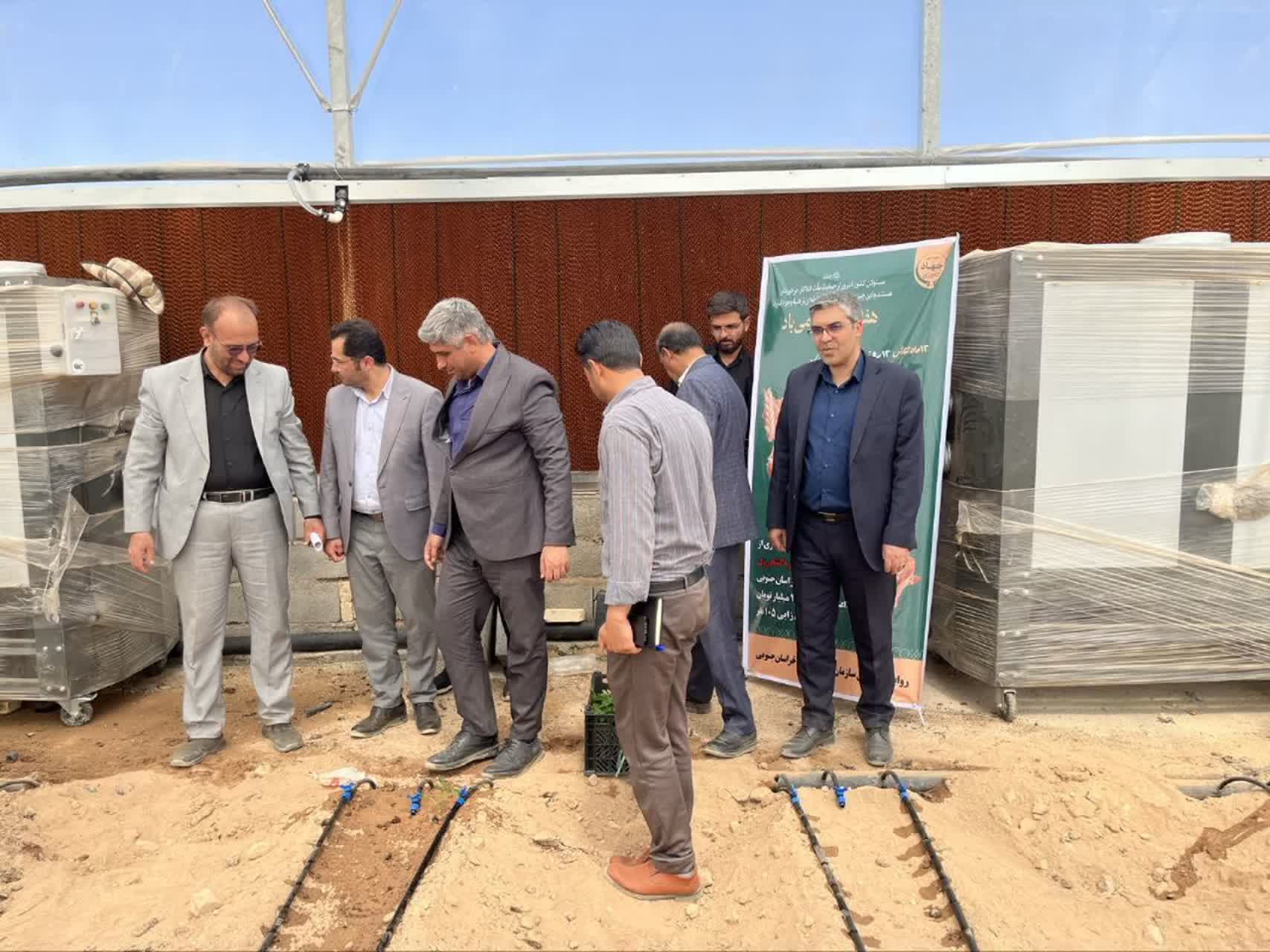 افتتاح گلخانه سبزی و صیفی در بشرویه با حضور مسئولان
